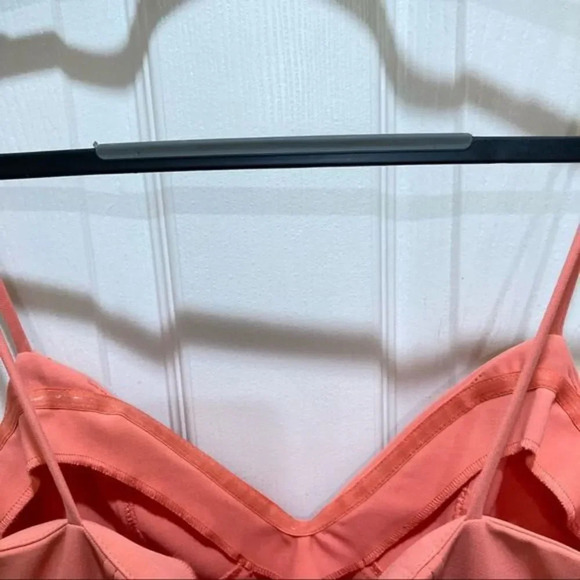 LIKELY Lillie Mini Dress Salmon Pink A-Line Ruffle Hem Size 6 Revolve - Picture 7 of 10